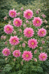 Aquilegia vulgaris Rose Barlow